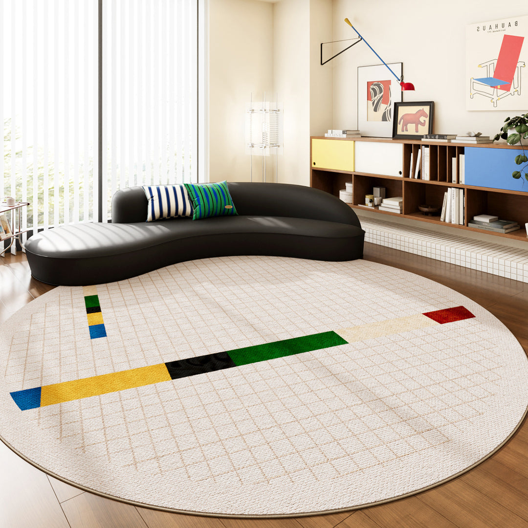 Circular Woven Area Rug
