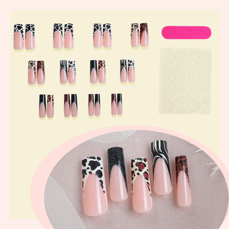Artistic Patterned Press-On Nail Set kalsten