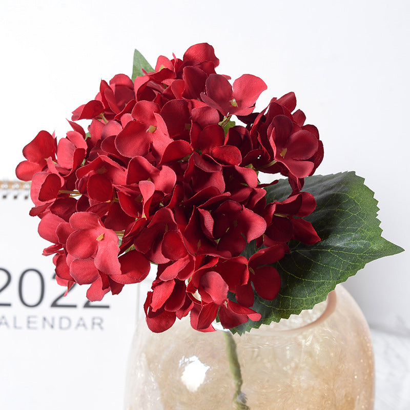 Faux Hydrangea Flower Stem