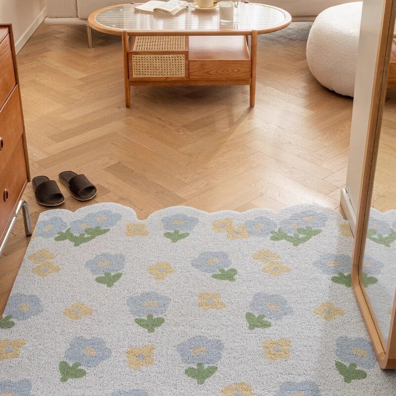 Floral Patterned Decorative Area Mat