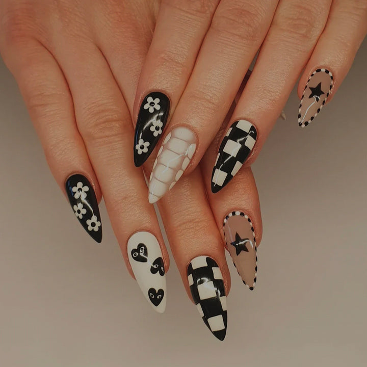 Creative Nail Art with Geometric Designs Kalsten