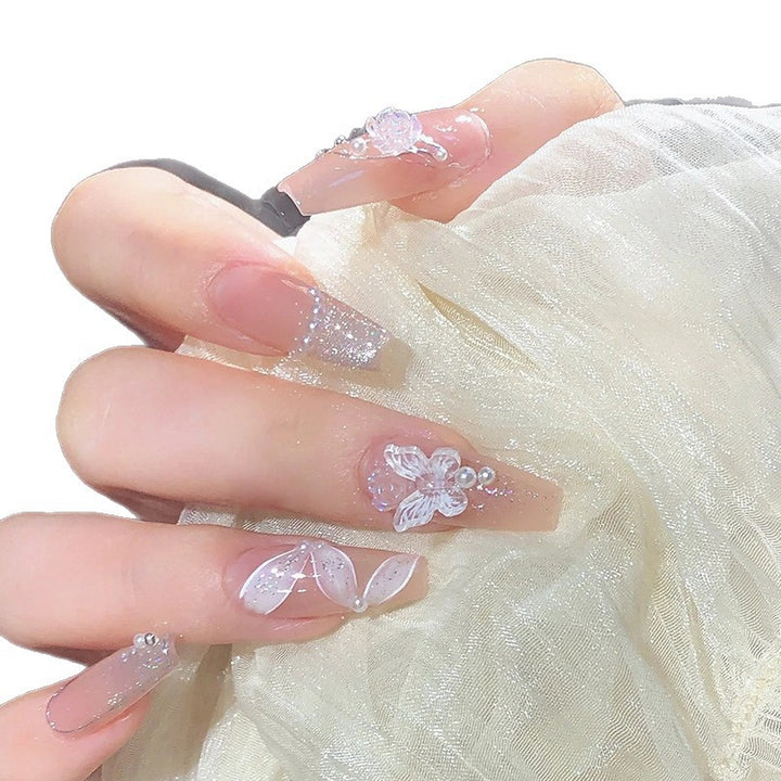 Artistic Butterfly-Inspired Press-On Nail Set Kalsten
