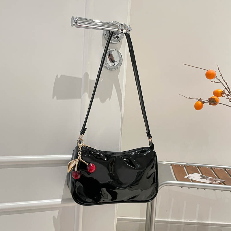WoGlossy Textured Handheld Crossbody Bag Kalsten