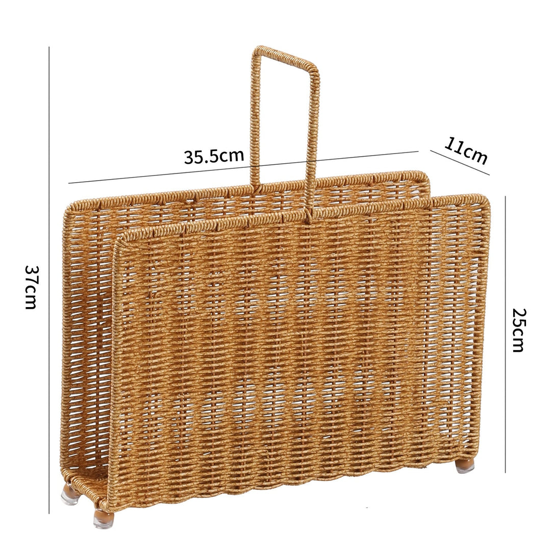 Spacious Woven Magazine Holder Kalsten