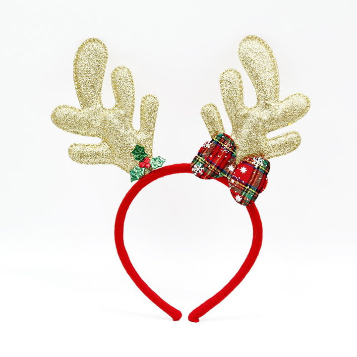 Festive Christmas headband with fun Santa figures