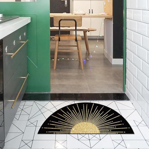 Artistic Geometric Kitchen Rug Kalsten