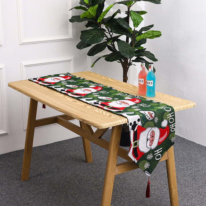 Festive table runner with reindeer motif Kalsten
