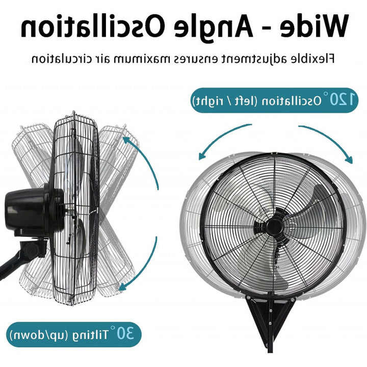 Unisex wall fan with powerful air circulation Kalsten