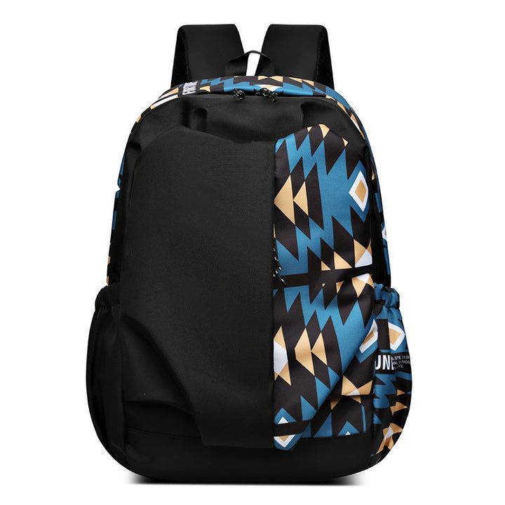 Geometric Print Durable Backpack Kalsten