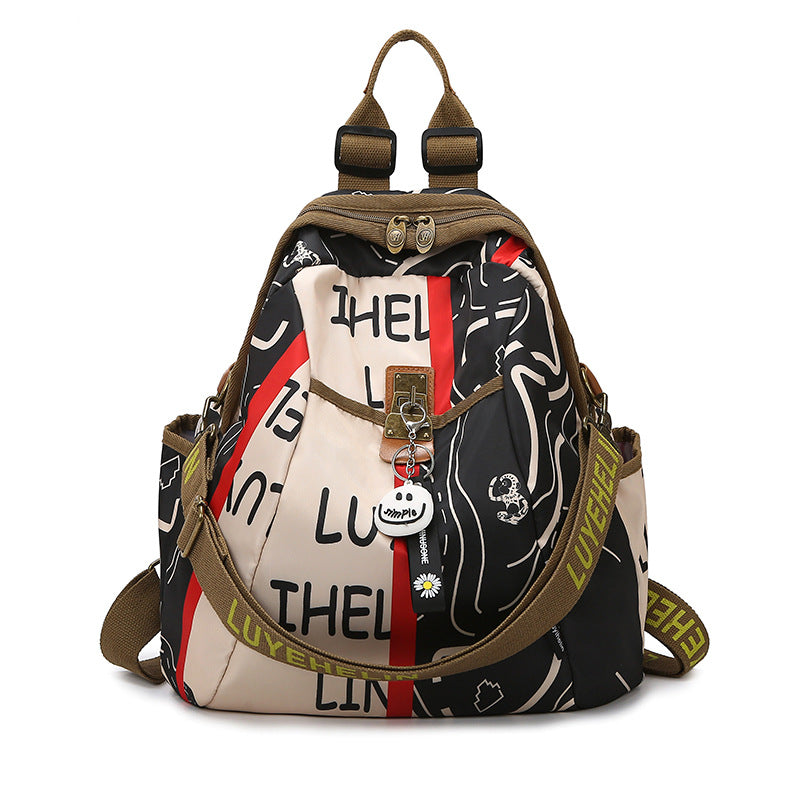 Artistic Floral Patterned Backpack Kalsten