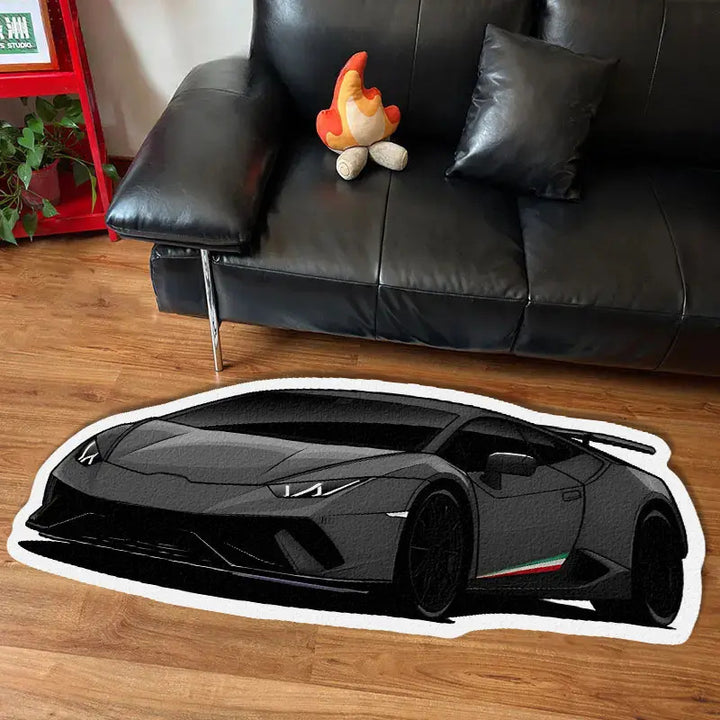Sports Car-Themed Area Rug
