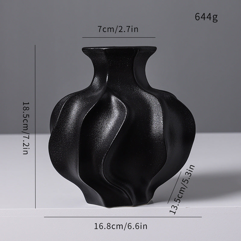 Sculptural Textured Ceramic Vase
