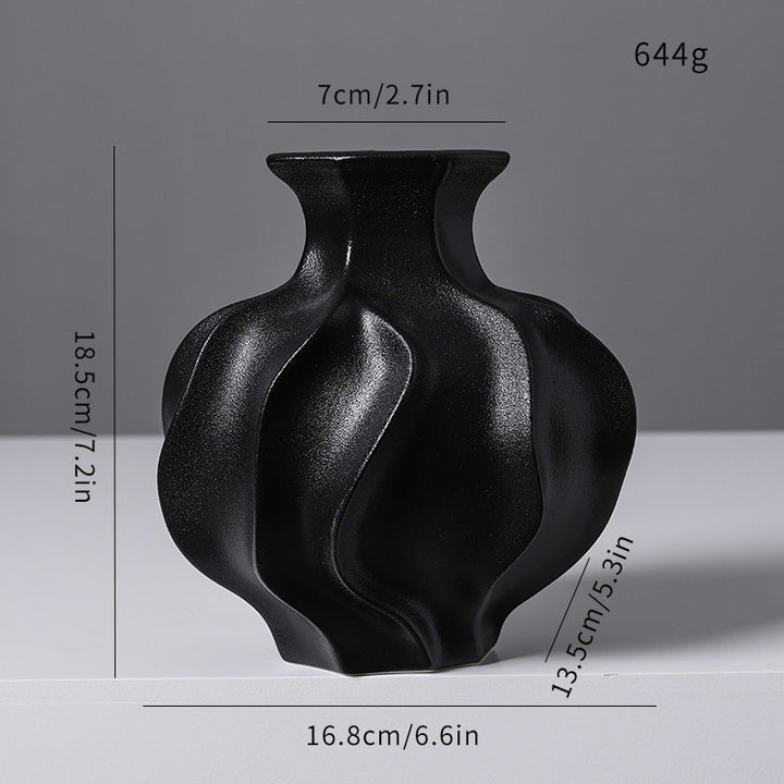 Sculptural Textured Ceramic Vase