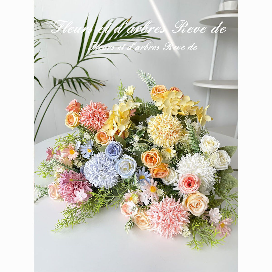Faux Flower Bouquet Arrangement