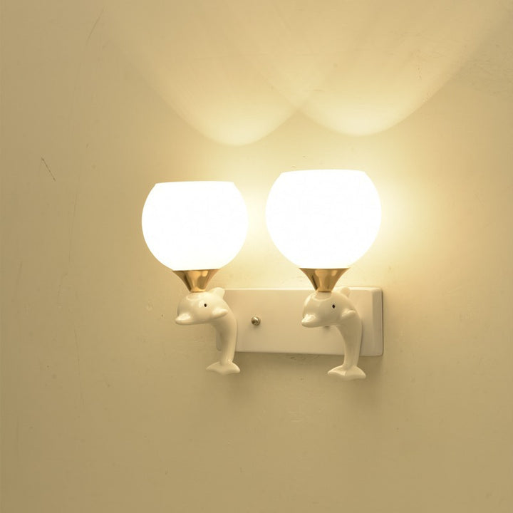 Dolphin-Themed Night Light Fixture