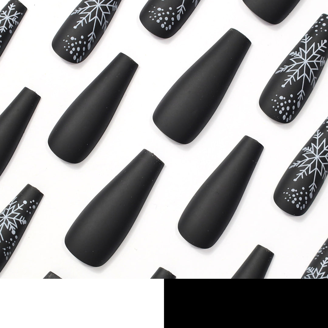 Artistic Winter-Themed Nail Art Design Kalsten