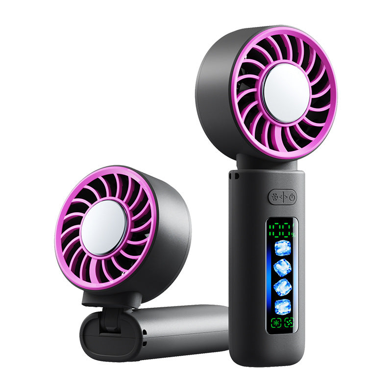 Women's portable USB Mini Fan with LED display Kalsten