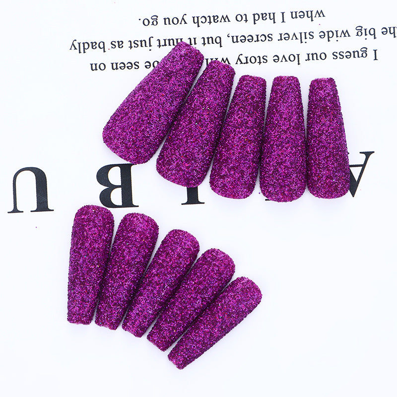 High-quality artificial nails with glitter effects Kalsten