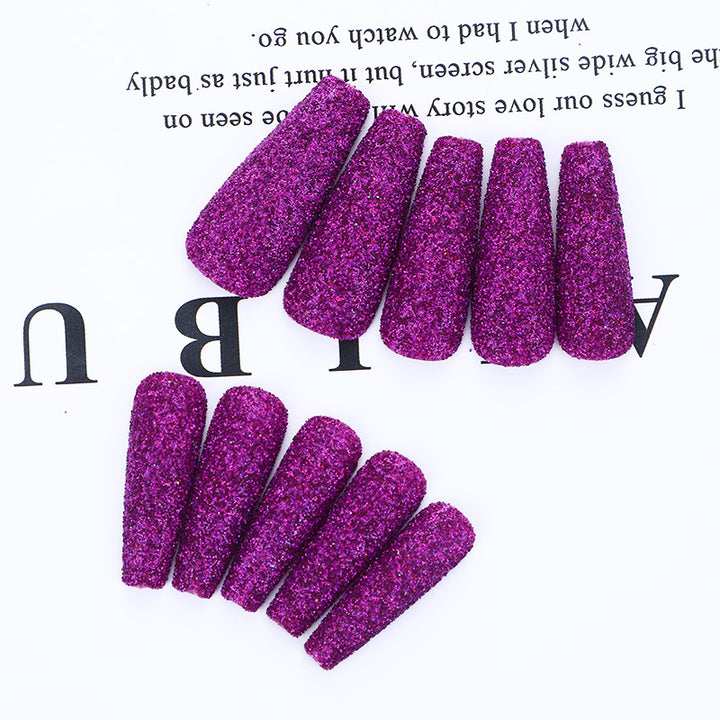 High-quality artificial nails with glitter effects Kalsten