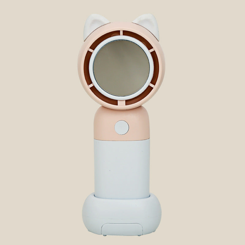 Women portable hand fan with cute cat ears design Kalsten