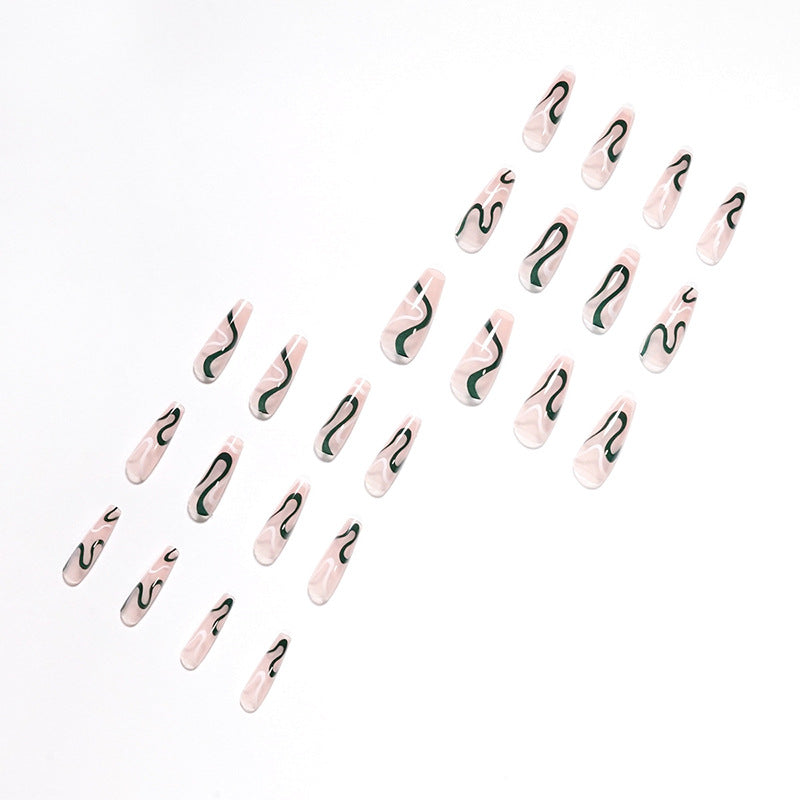Artifical nails with luxurious wave pattern Kalsten