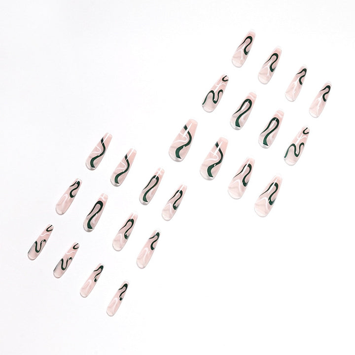 Artifical nails with luxurious wave pattern Kalsten