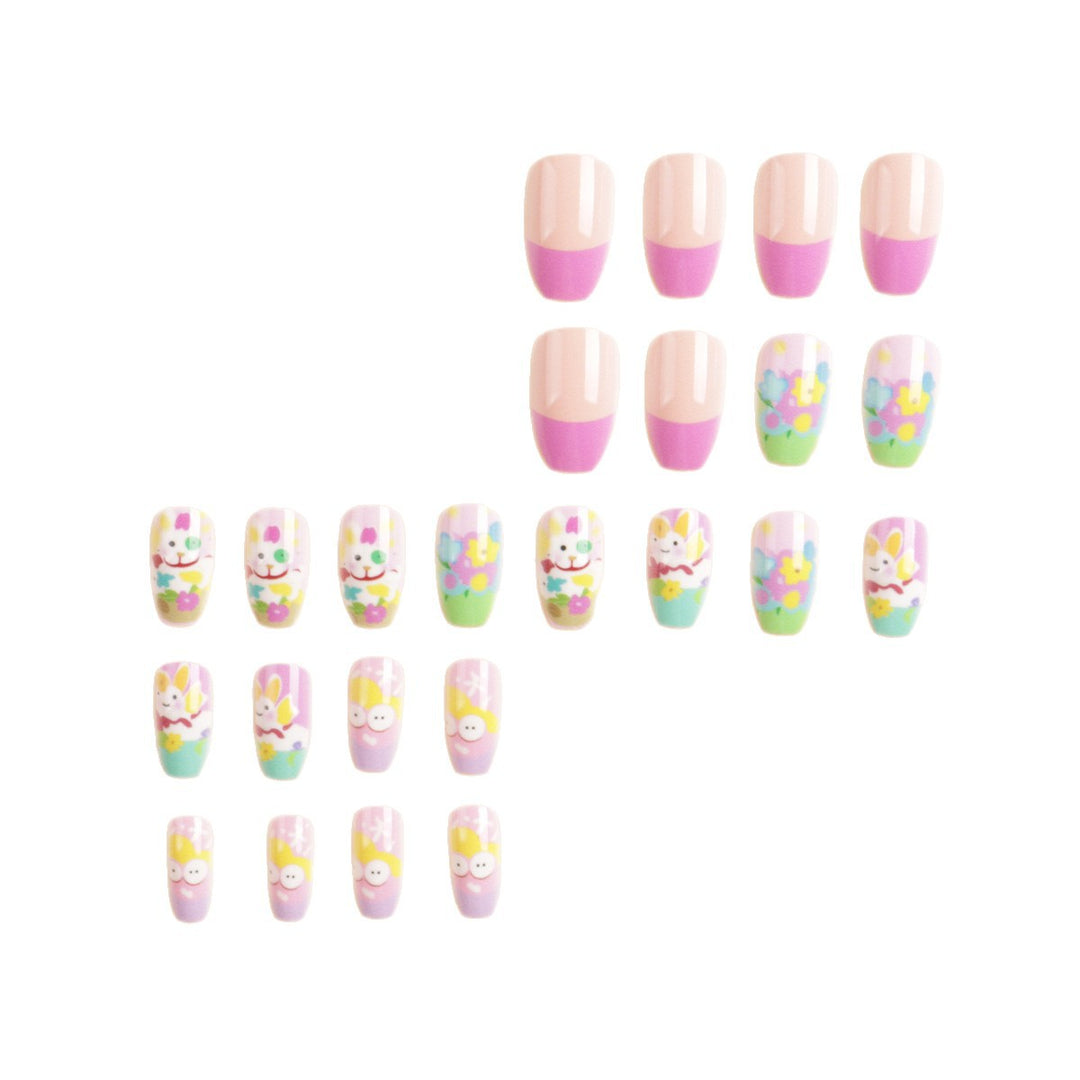 Artistic Spring-Themed Press-On Nail Art Kalsten