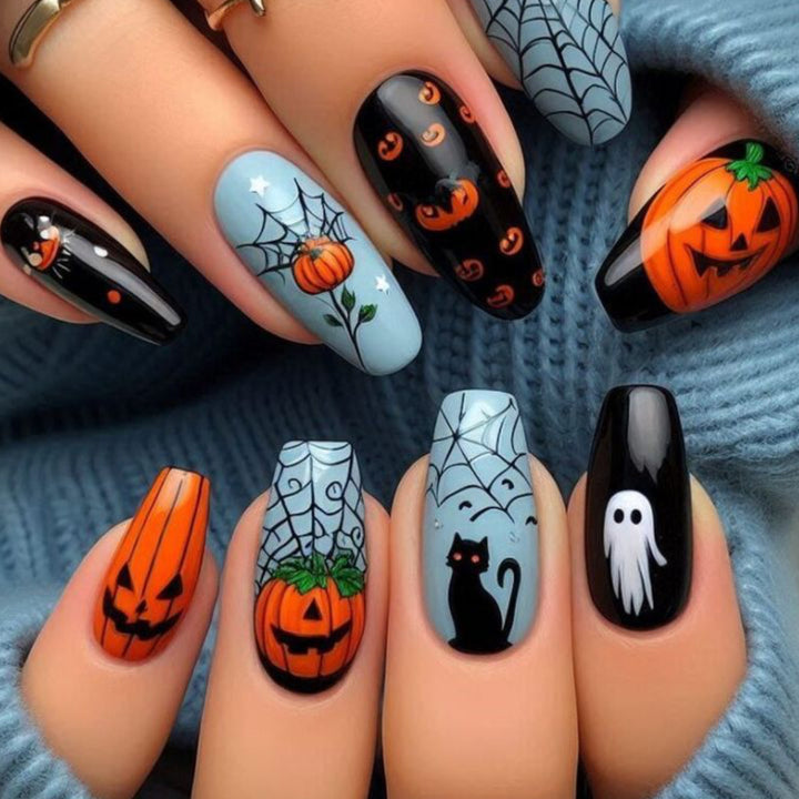 Halloween-themed Nail Art Extensions Kalsten