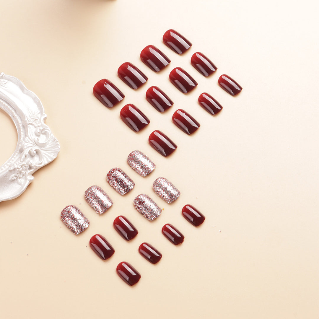 Glossy Gel Press-On Nail Set Kalsten