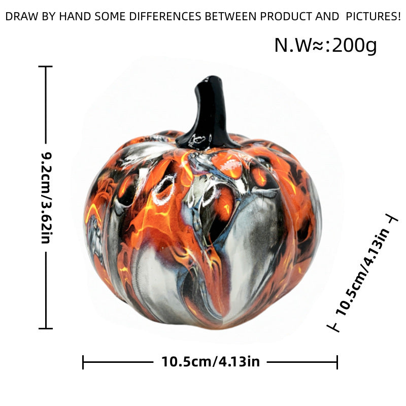 Artistic Halloween Pumpkin Figurine Kalsten