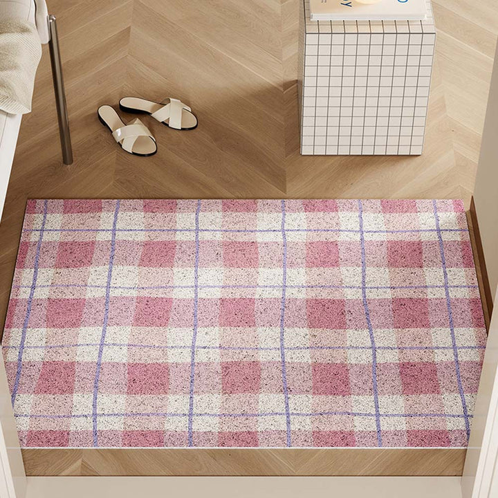 Non-Slip Checkered Bath Mat