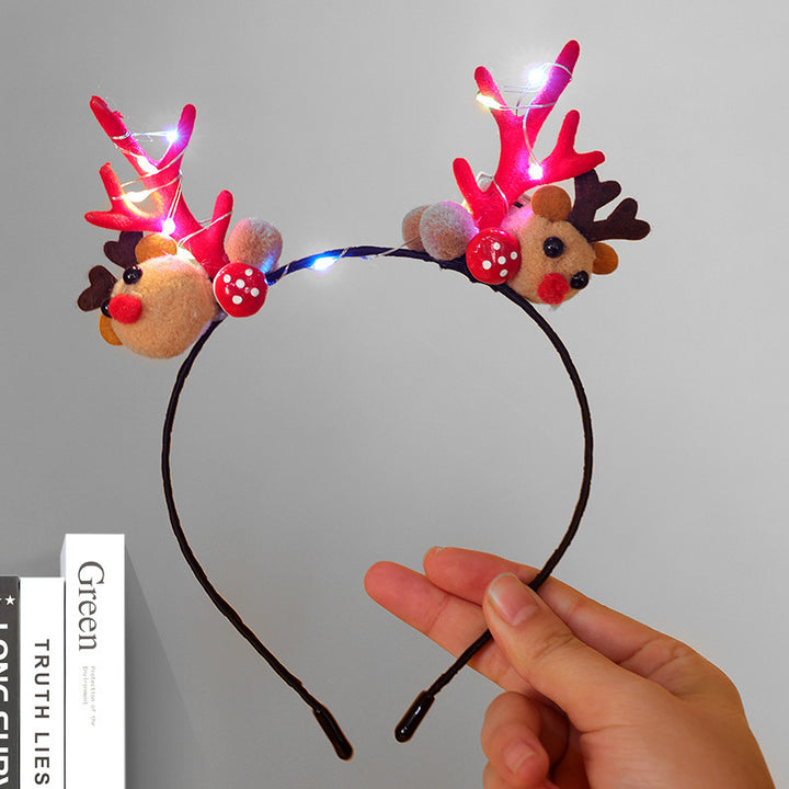 Festive Reindeer Antler Headband