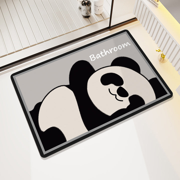 Playful Cow-Themed Bathroom Mat Kalsten