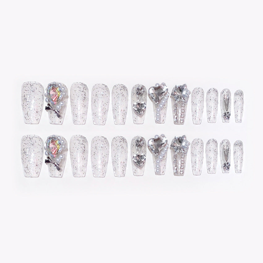 Decorative Crystal Embellished Nail Tips Kalsten