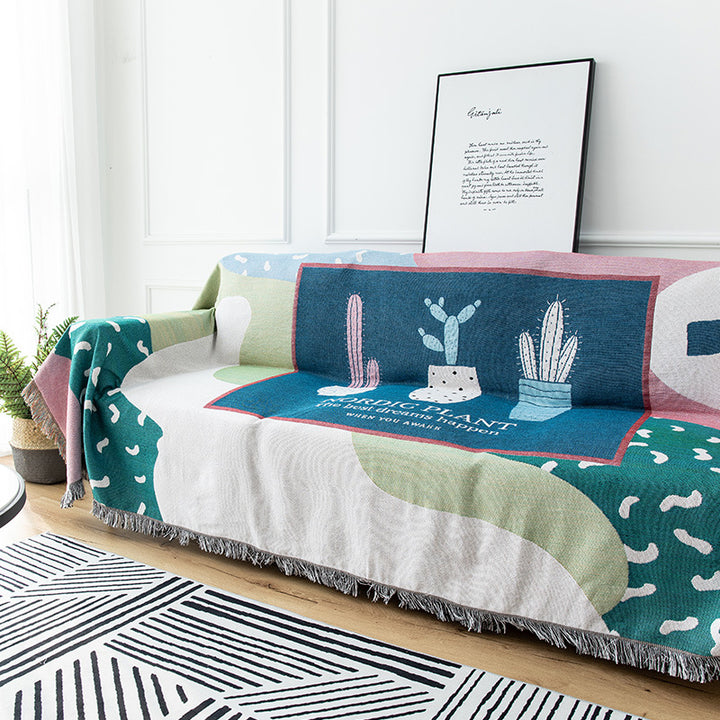 Decorative Art-Inspired Throw Blanket
