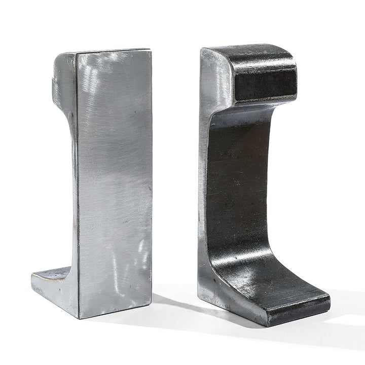 Industrial-Style Metal Bookends