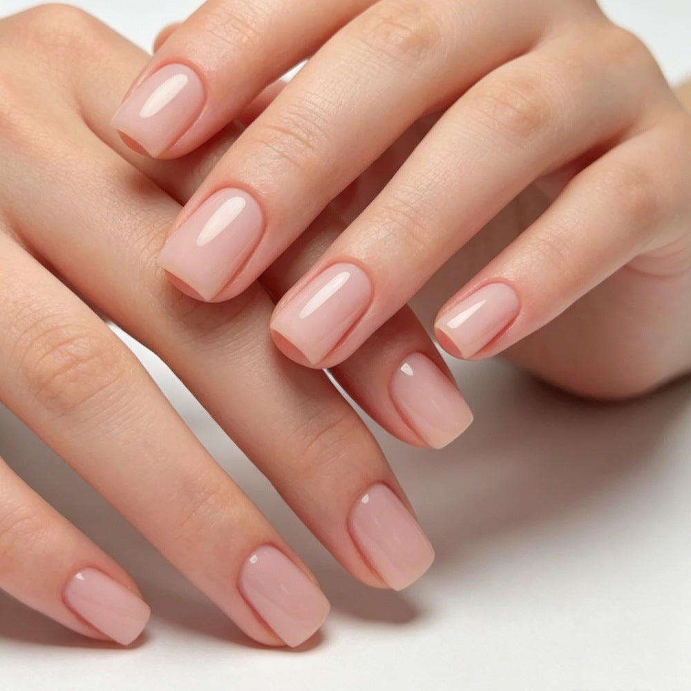 Natural Glossy Nail Enhancements