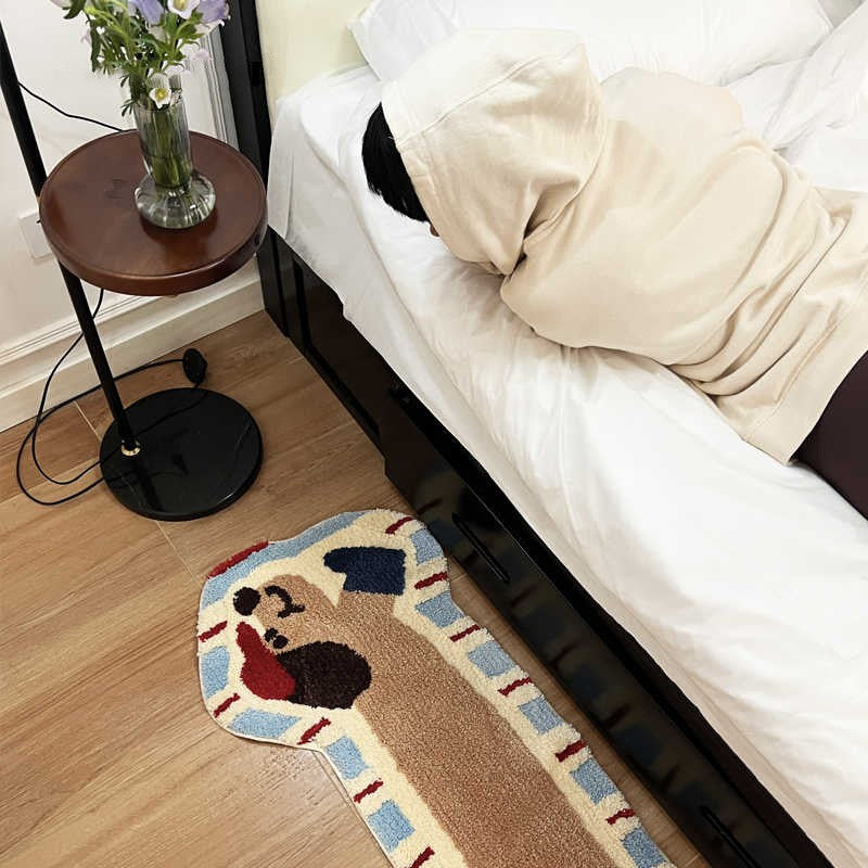 Decorative Dog Bone Shaped Kalsten Rug