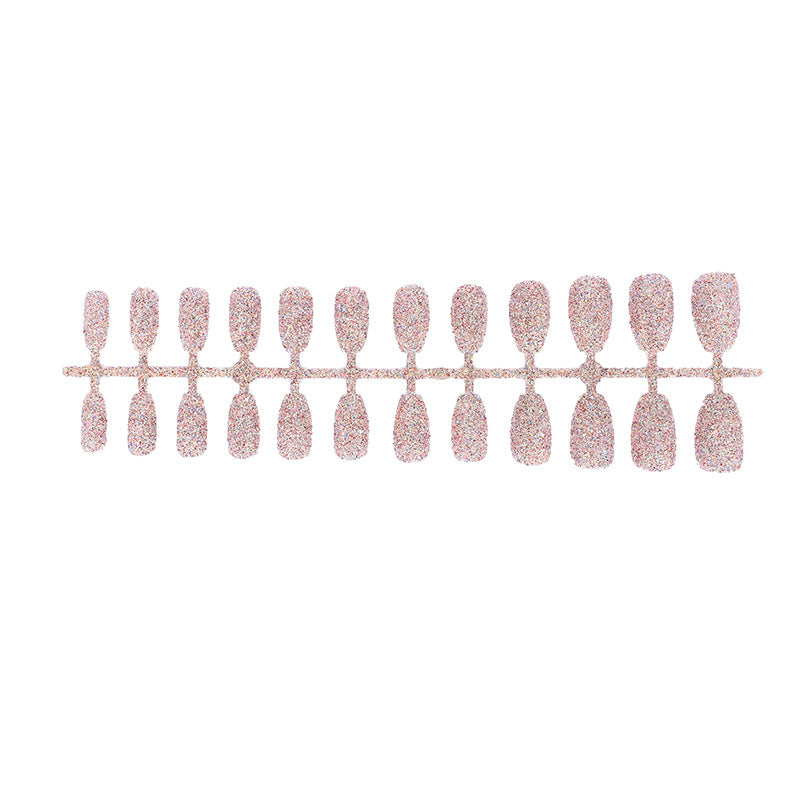 Glamorous artificial nails with sparkling glitter Kalsten
