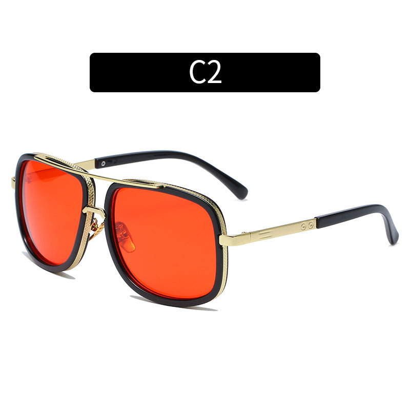Bold Geometric Frame Sunglasses  1787664804