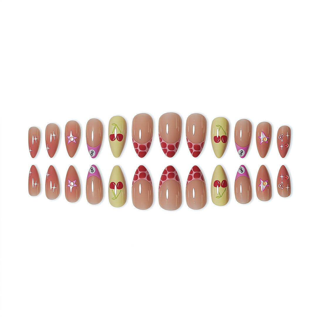 Artistic Fruit-Inspired Press-On Nail Art Kalsten