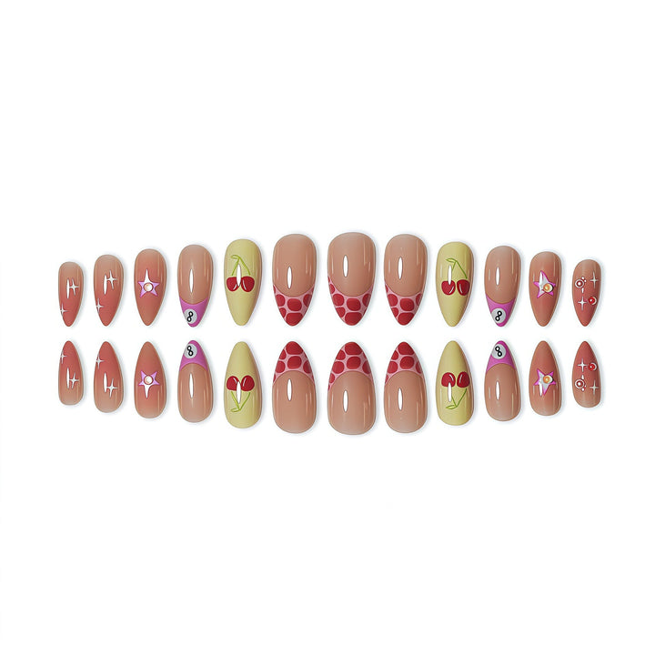 Artistic Fruit-Inspired Press-On Nail Art Kalsten