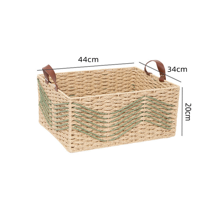 Handmade storage basket made of natural fibers Kalsten