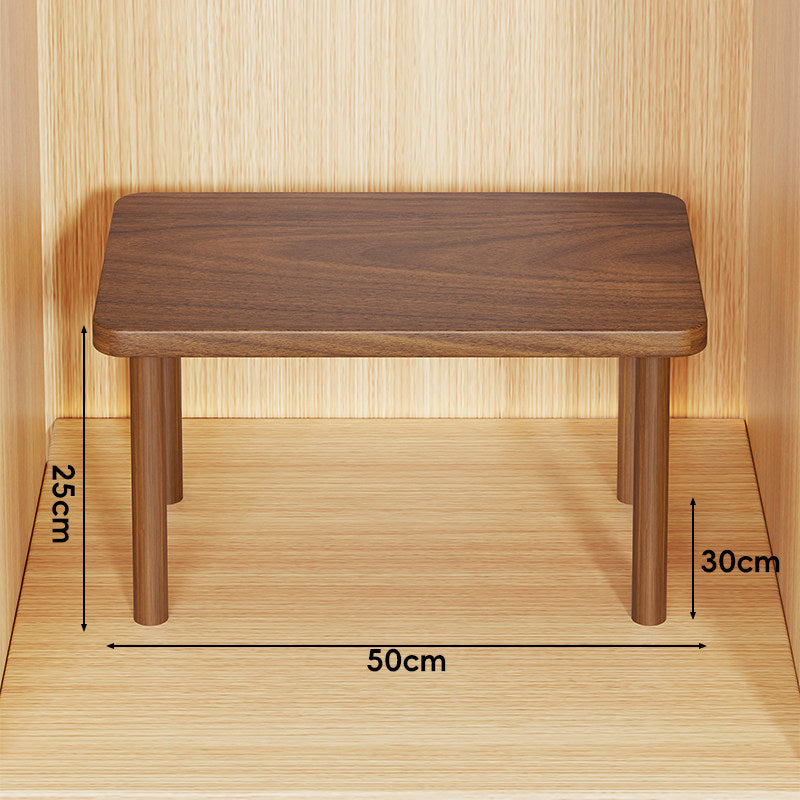 Adjustable Multi-Height Wooden Monitor Riser and Desktop Shelf