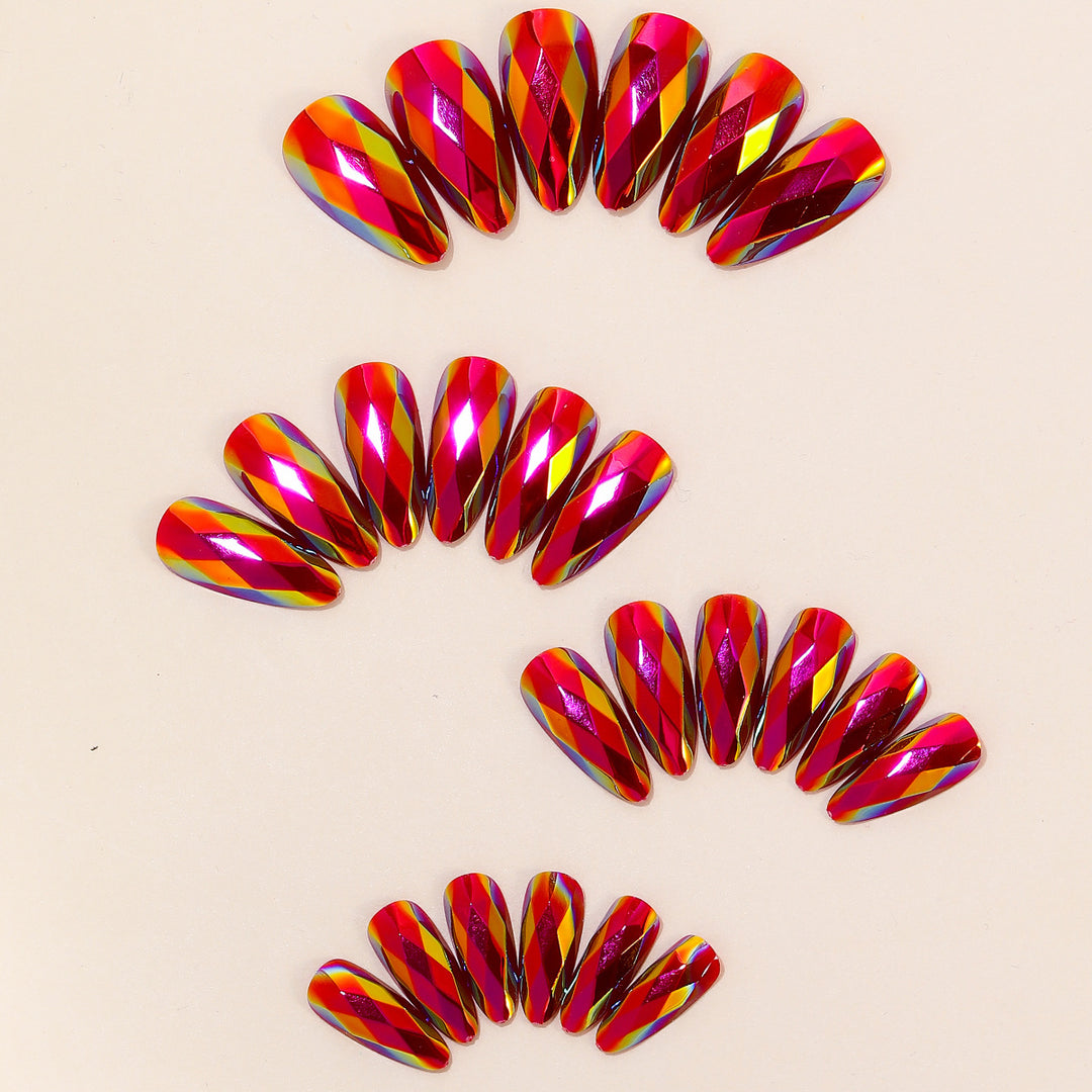 Artistic Faceted Nail Art Extensions Kalsten