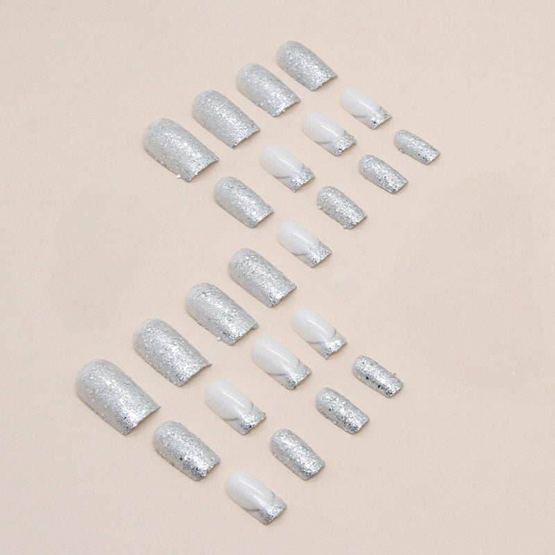 Elegant Crystal Accent Press-On Nail Tips Kalsten