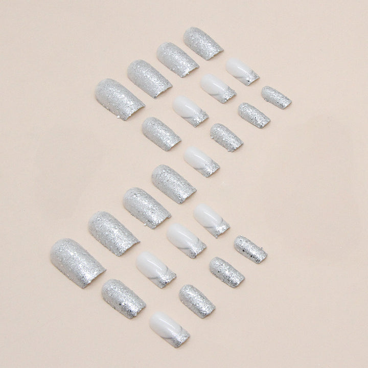 Elegant Crystal Accent Press-On Nail Tips Kalsten