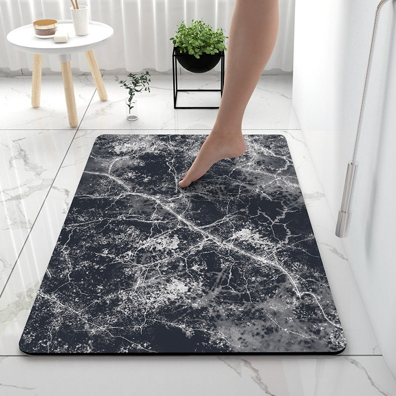Luxurious Marble Pattern Bath Mat Kalsten