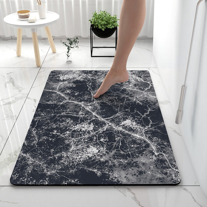 Luxurious Marble Pattern Bath Mat Kalsten