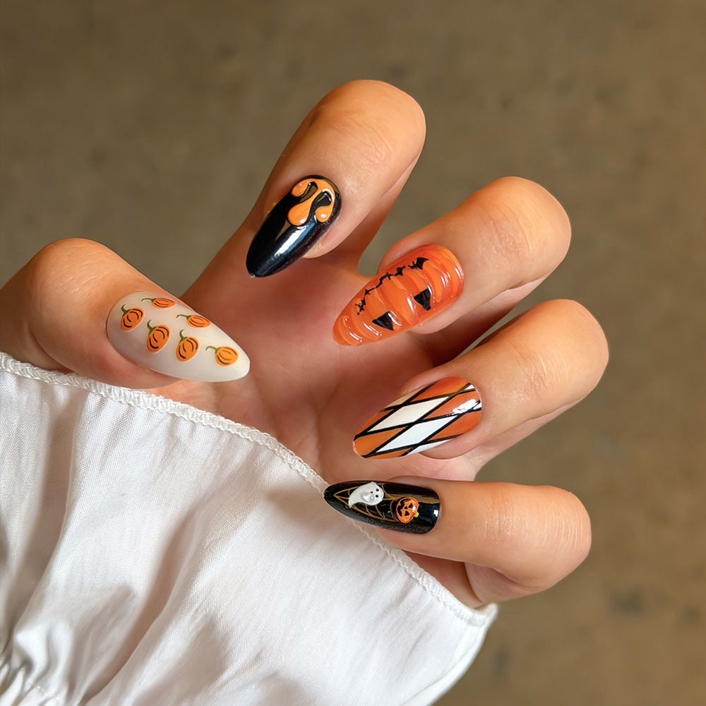 Themed Holiday Press-On Nail Art Set Kalsten